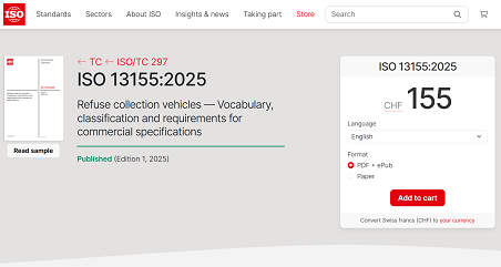 历史性突破 | K8官网环境主导！首个由中国企业牵头编制的环卫装备ISO国际标准正式发布！